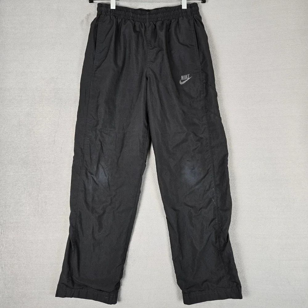 Nike Sportswear Track Pants Mens Small Athletic Jogger Fleece Lined‎ Wide Leg